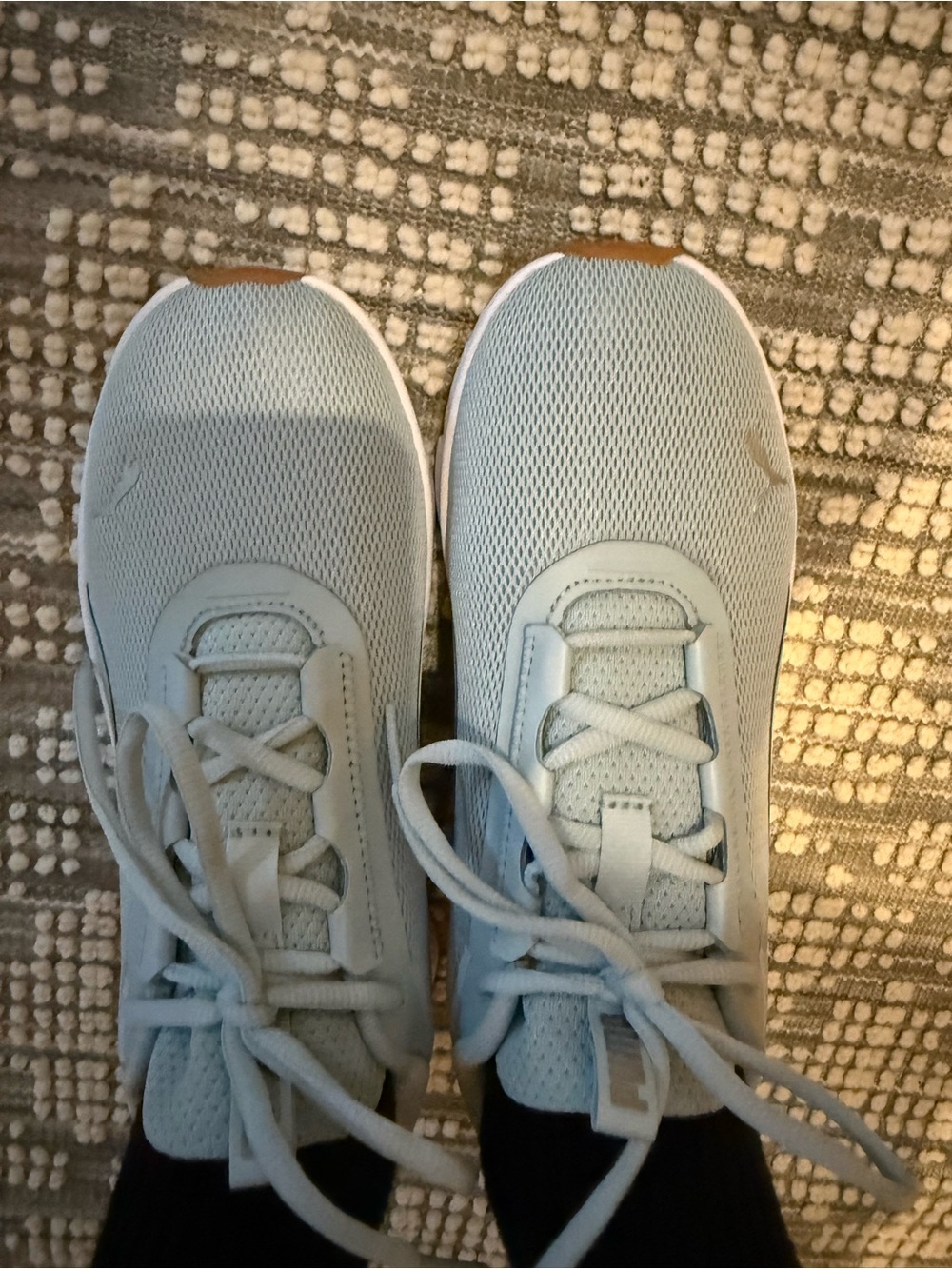 Puma women’s Sneakers - Pale Blue with Tan Toe Accent